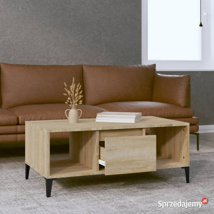 Stolik kawowy dąb sonoma 90x50x365 materiał mazowieckie Warszawa