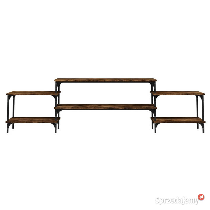 Szafka pod TV przydymiony dąb 197x35x52 WM826327 RTV