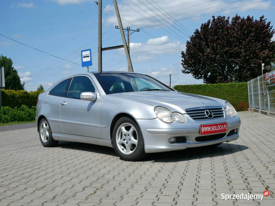 Mercedes C 180 18 129 Coupe Panorama Bogata wspomaganie kierownicy Goczałkowice-Zdrój