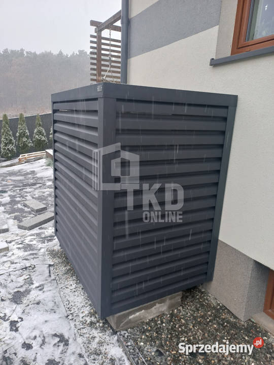 Osłona pompy ciepła 80x50x180 antracyt TKD185