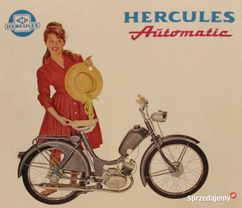 1962 Pierwszy Hercules typ 221Motorower Motocykle, skutery, quady Barlinek