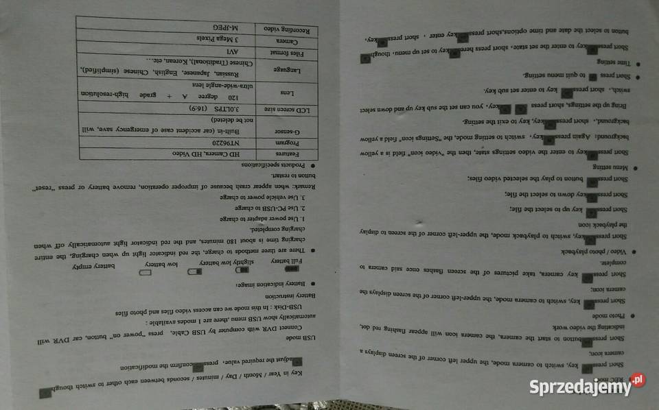 Kamera samochodowa Warszawa sprzedam