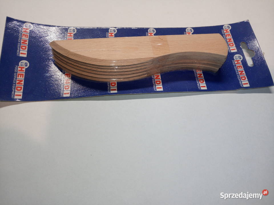 Nożyki drewniane do masła 6 w komplecie Gastronomia warmińsko-mazurskie