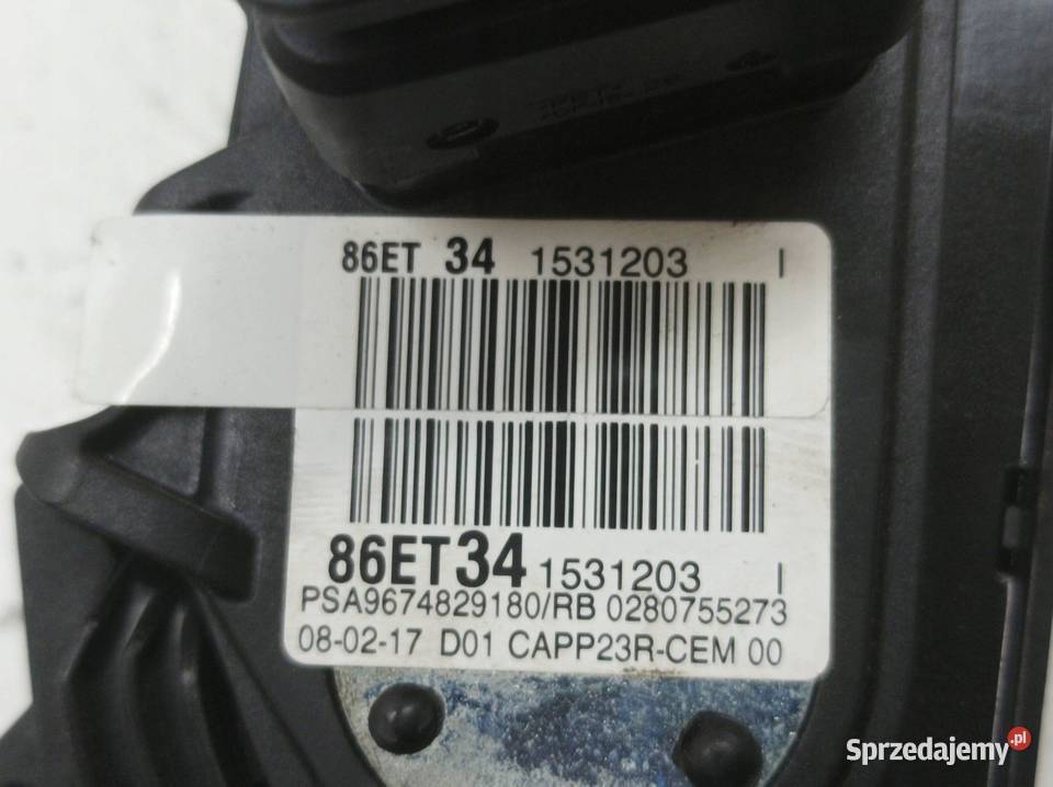 PEDAŁ POTENCJOMETR GAZU 9674829180 16 HDI osobowe