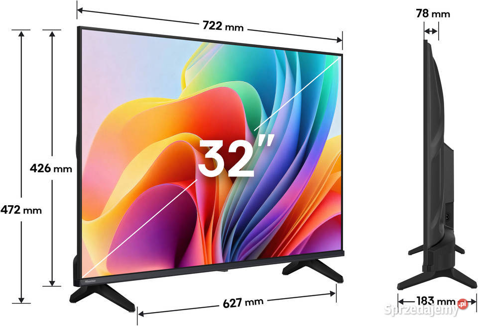 Hisense 32A4S telewizor 32 Smart TV HD Ready