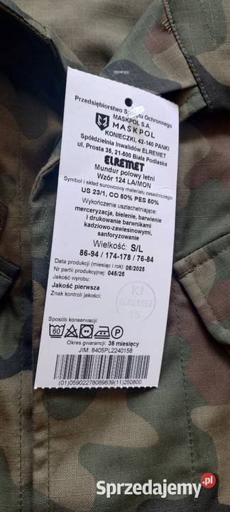 Mundur polowy letni SL nowy wzór 2025 124 LAMON Elbląg