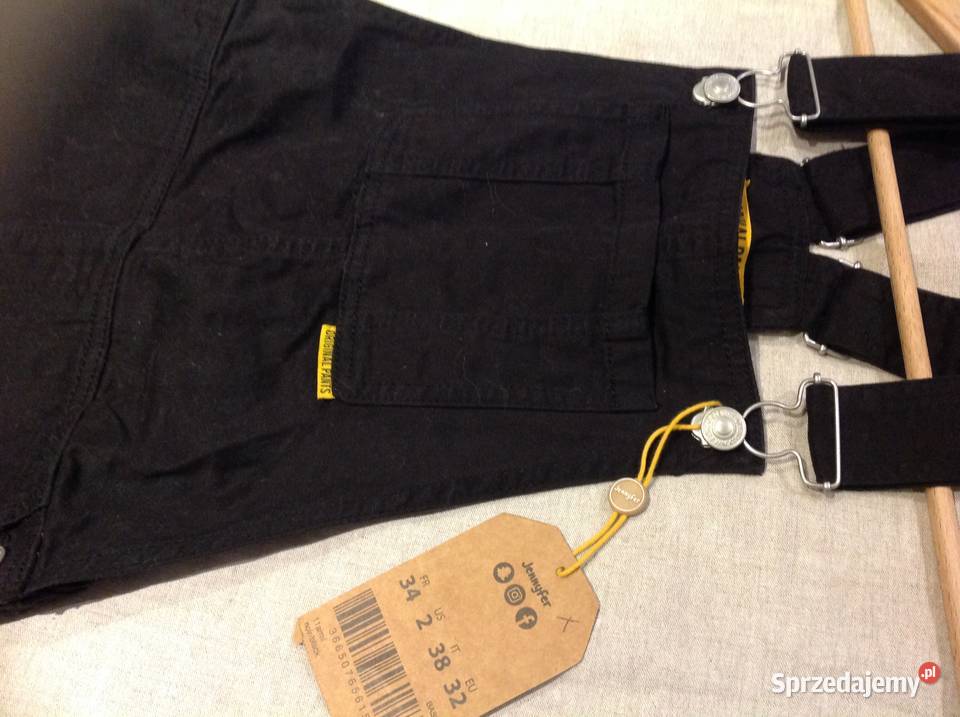 Spodnie Ogrodniczki Czarne Jeans Damskie lubuskie Nowa Sól