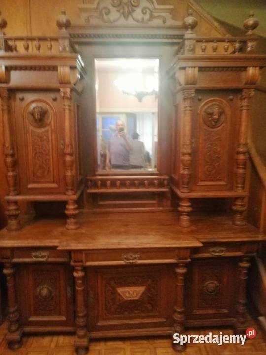 Zabytkiowy Kredens Eklektyczny ok 250 letni mazowieckie Piastów