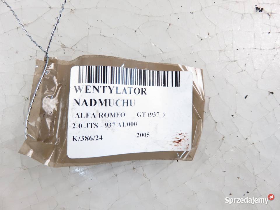 DMUCHAWA ALFA ROMEO GT 52488448 Dmuchawy