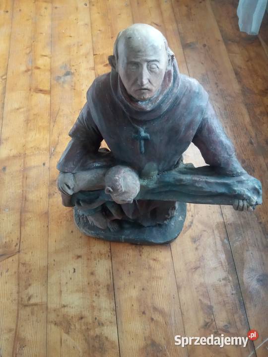 Stara figura tarakota sygnowana Gdów