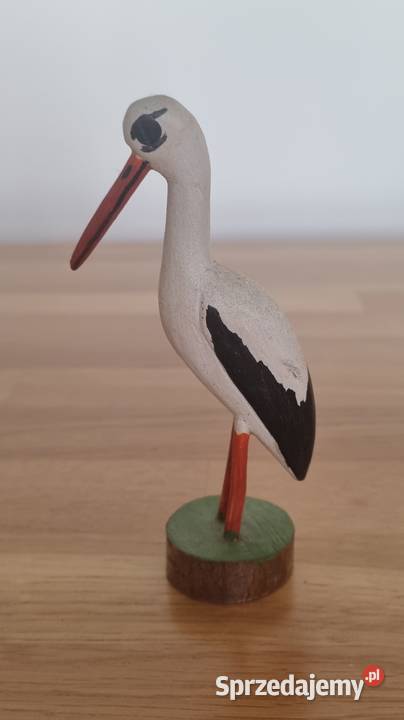 Drewniany bocianbociek ptakptaszek z CEPELII Warszawa sprzedam