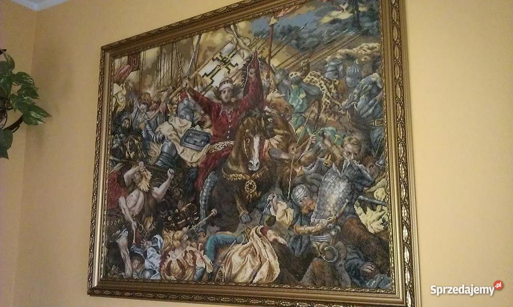 Bitwa pod Grunwaldem obrazrękodziełohaft krzyżyk kujawsko-pomorskie Bydgoszcz