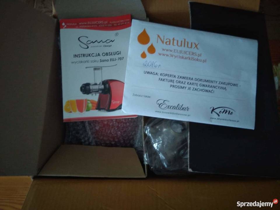 Wyciskarka Sana EUJ707 firmy Omega czerwona Kraków