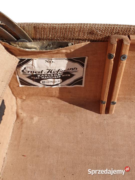 Stara przedwojenna walizka bagażowa Hofmann Cieszyn