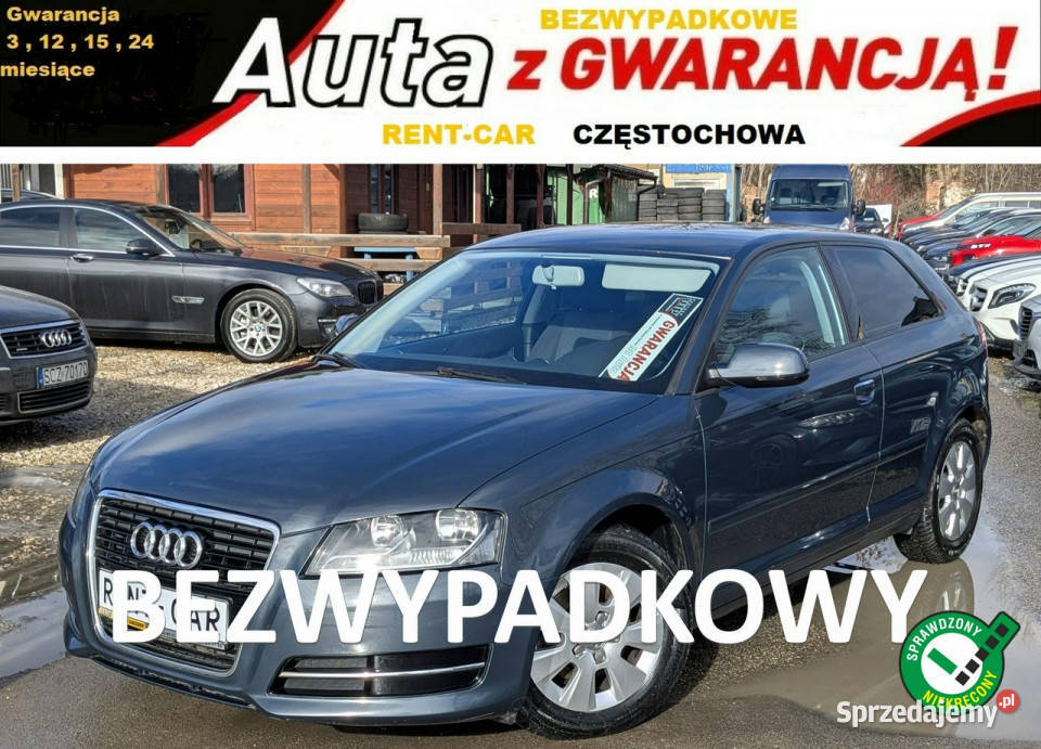 Audi A3 3drzwiowe 16TDi105OPŁACONYBezwypadkowy przyciemniane szyby Audi Częstochowa sprzedam