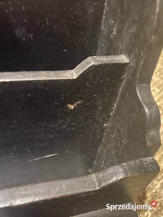 Organizer gazetnik drewniany indyjski stary