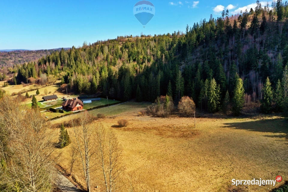 Działka budowlano rolna w Rycerce Górnej asfalt Rycerka Górna