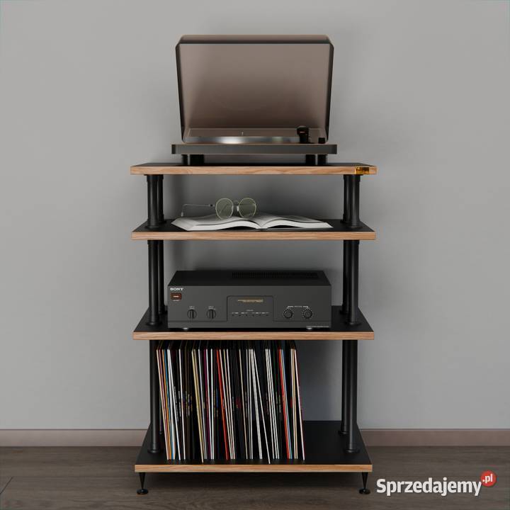 Regał hifi stolik na płyty winylowe szafka loft Supraśl