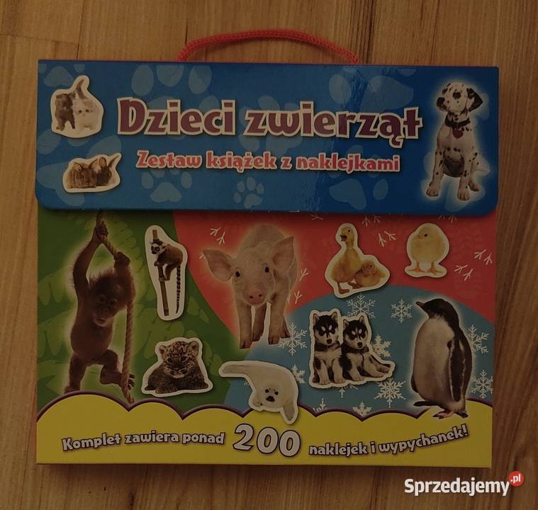 Dzieci zwierząt Zestaw książek z naklejkami i ISBN 9788377086179 Warszawa