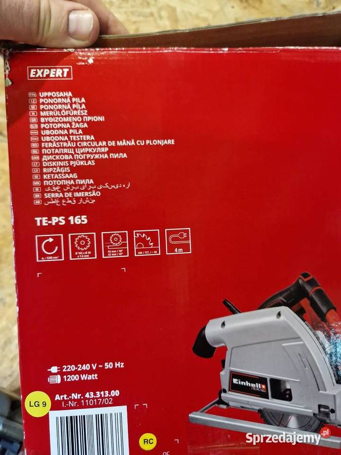 Zagłebiarka Einhell TE 165 1200 W pilarka tarcz sprzedam