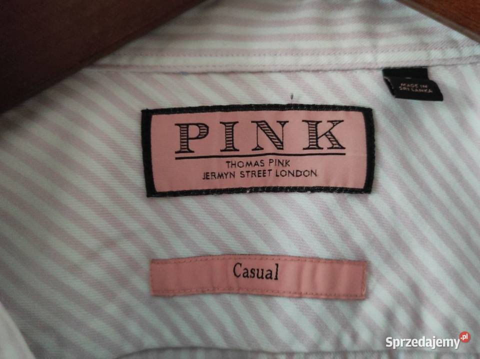 PINK koszula męska z kołnierzykiem bawełniana Rozmiar XL Odzież wyjściowa świętokrzyskie