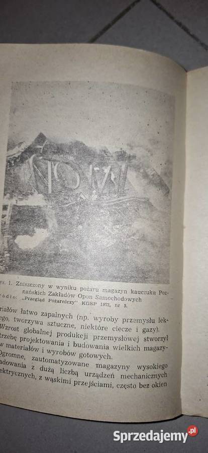 Pierwsze wydanie Ochrona przeciwpożarowa Antykwariat Łęczyca sprzedam