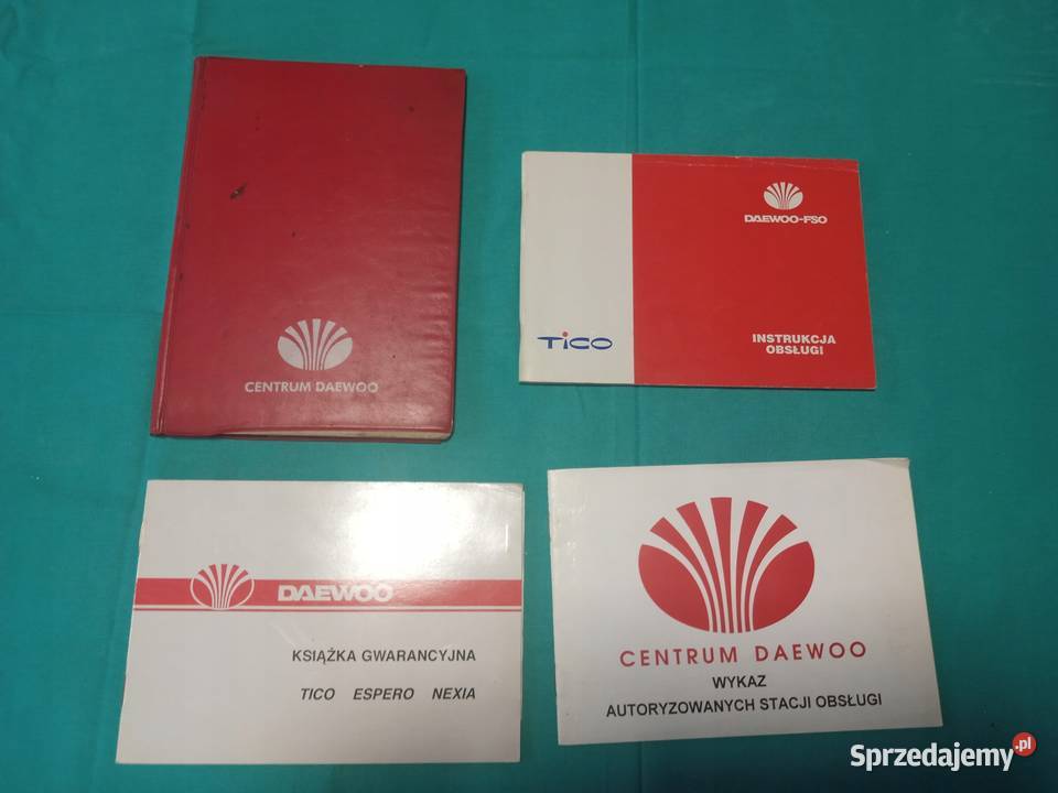 DAEWOO TICO Instrukcja książka serwisowa Etui łódzkie Łódź