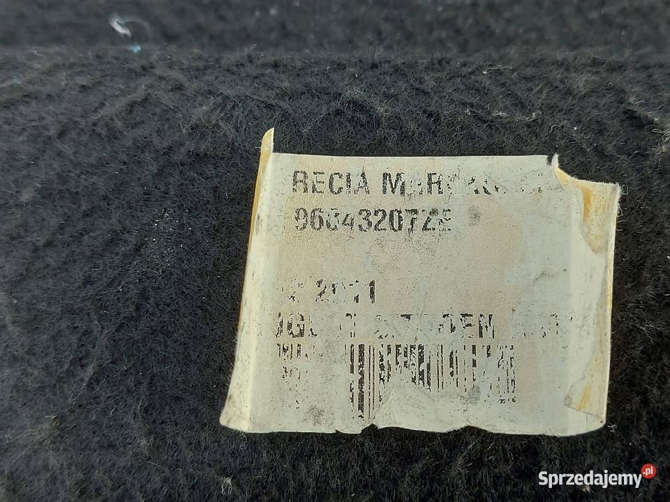 PEUGEOT 3008 I półka bagażnika 96843207ZE