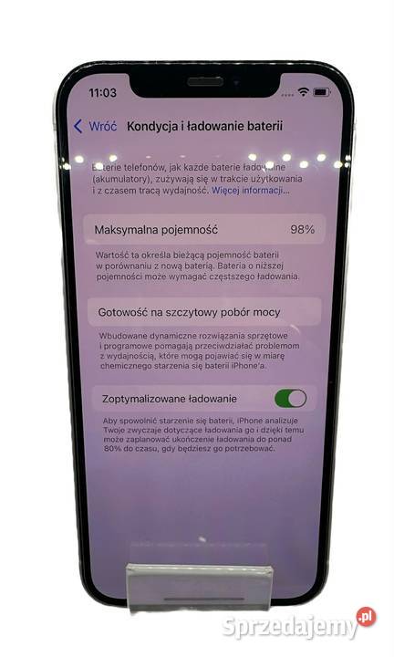 Apple Iphone 12 64GB 98 kondycji baterii Elbląg