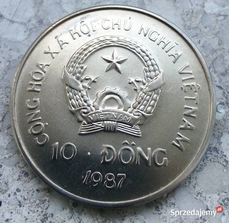 WIETNAM 10 DONG 1987 rWWF FAO GORYL Numizmatyka Legionowo