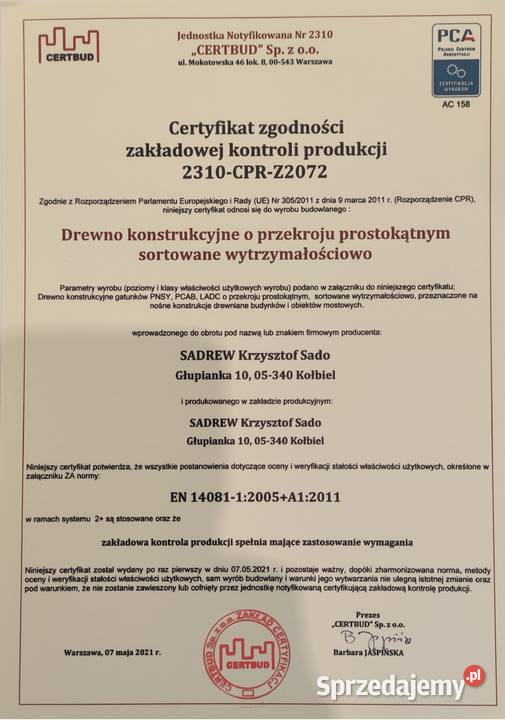 Drewno konstrukcyjne C24 45x120 45x100 45x150 Kołbiel