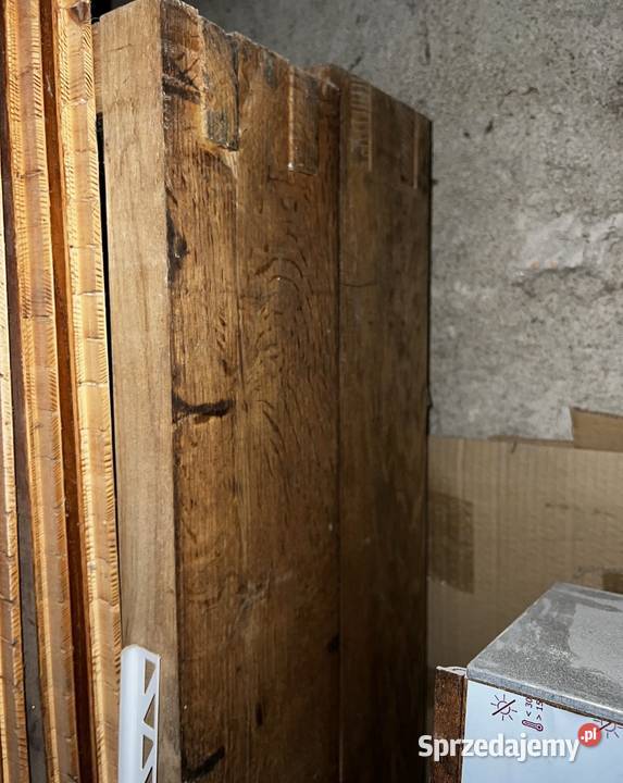 Drzwi wewnętrzne drewniane dębowe przesuwne podkarpackie Skołyszyn