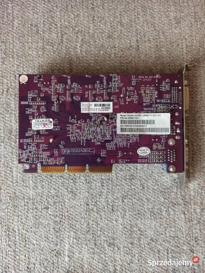 Karta graficzna ge force fx5200 128 mb Karty graficzne Rybnik sprzedam
