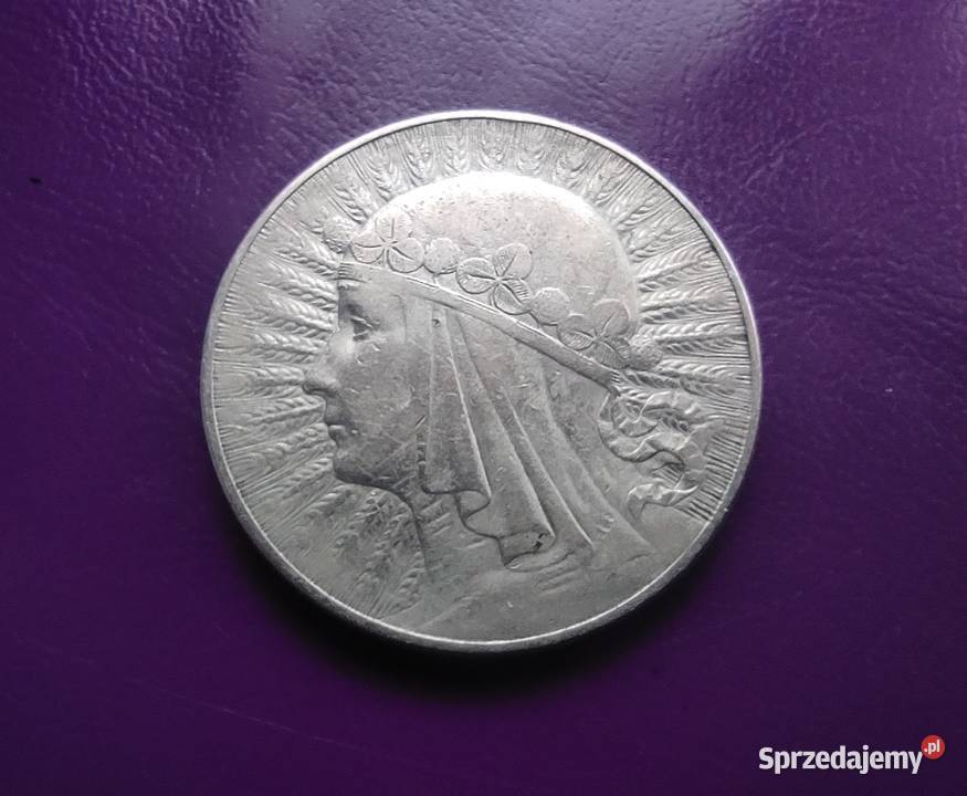 Moneta II RP 10 1932 GŁOWA KOBIETY zzm Srebro Pruszków sprzedam