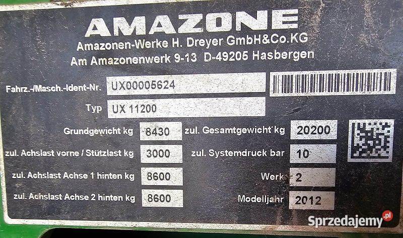 Amazone UX 11200 Różyny