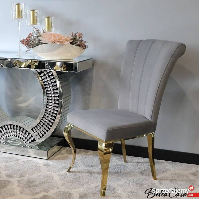 Krzesła glamour Złote Livio Różne Kolory Do mazowieckie Warszawa