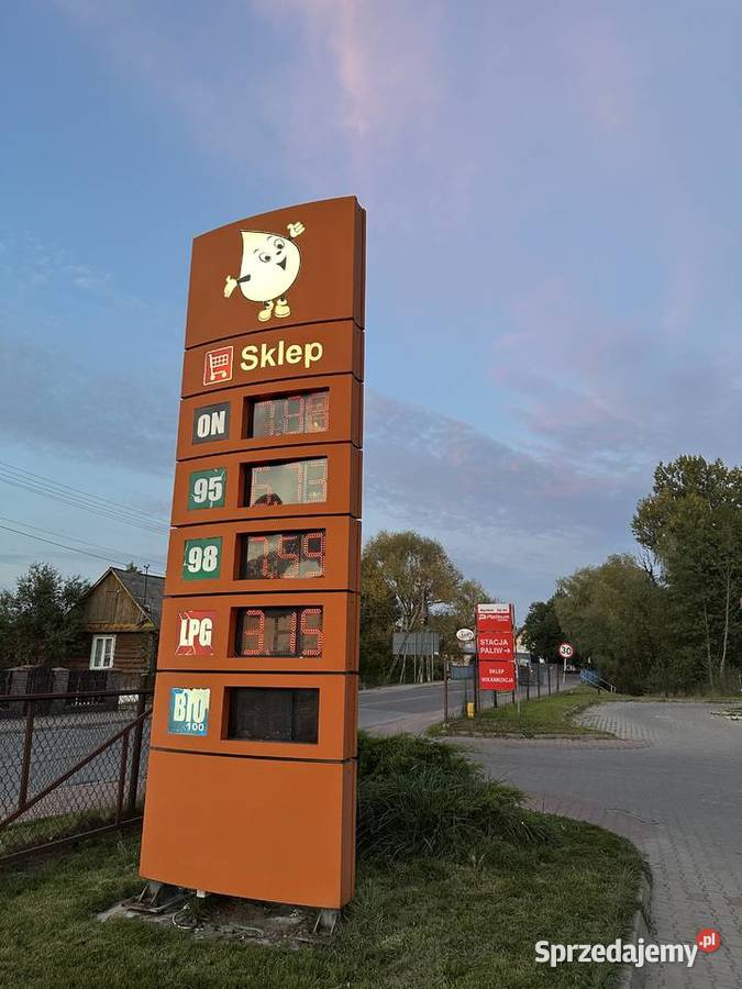 Pylon cenowy stacji paliw 5m Otoki wiaty lubelskie Chodel