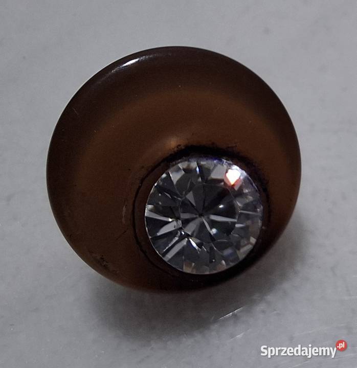 Guzik na stopce ozdobny vintage kryształ 8mm Pozostałe Czeladź
