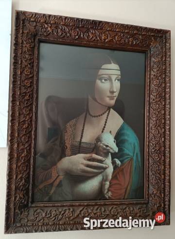 OKAZJA Leonardo da Vinci Dama z gronostajem olej Malarstwo Szklarska Poręba