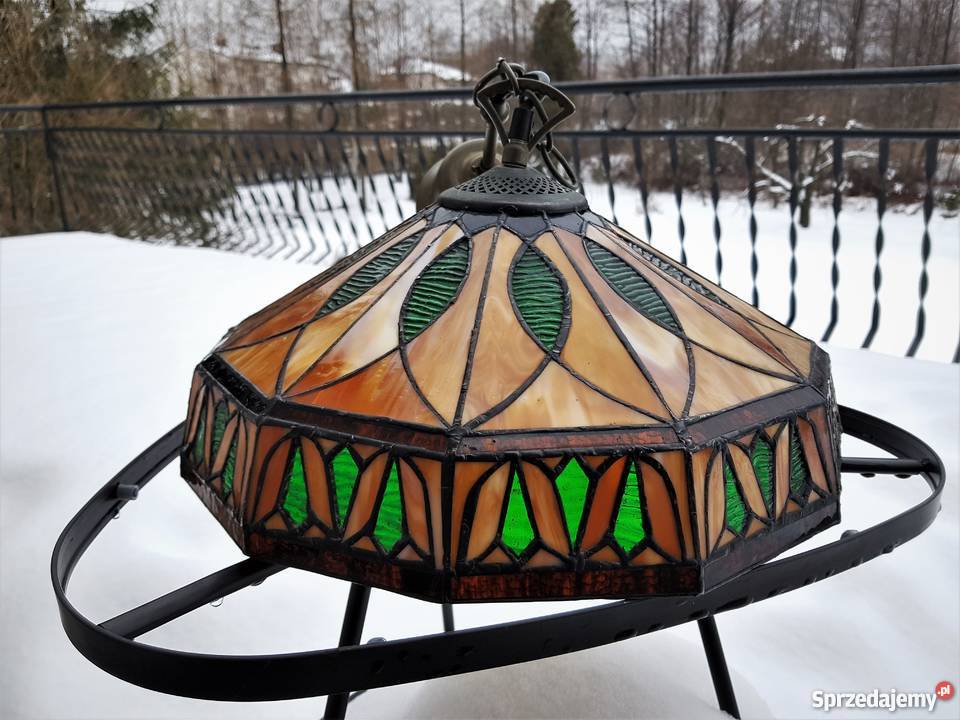 Stara lampa witrażowa ala tiffany Myszków