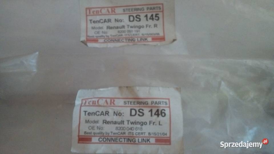 ŁĄCZNIKI STABILIZATORA RENAULT TWINGO TenCAR osobowe