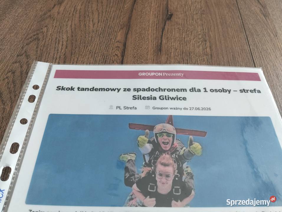Skok tandemowy ze spadochronu 1 osoby Strefa śląskie Rybnik