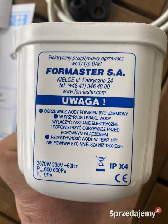 Dafi 37 kW Podumywalkowy Ogrzewacz Wody