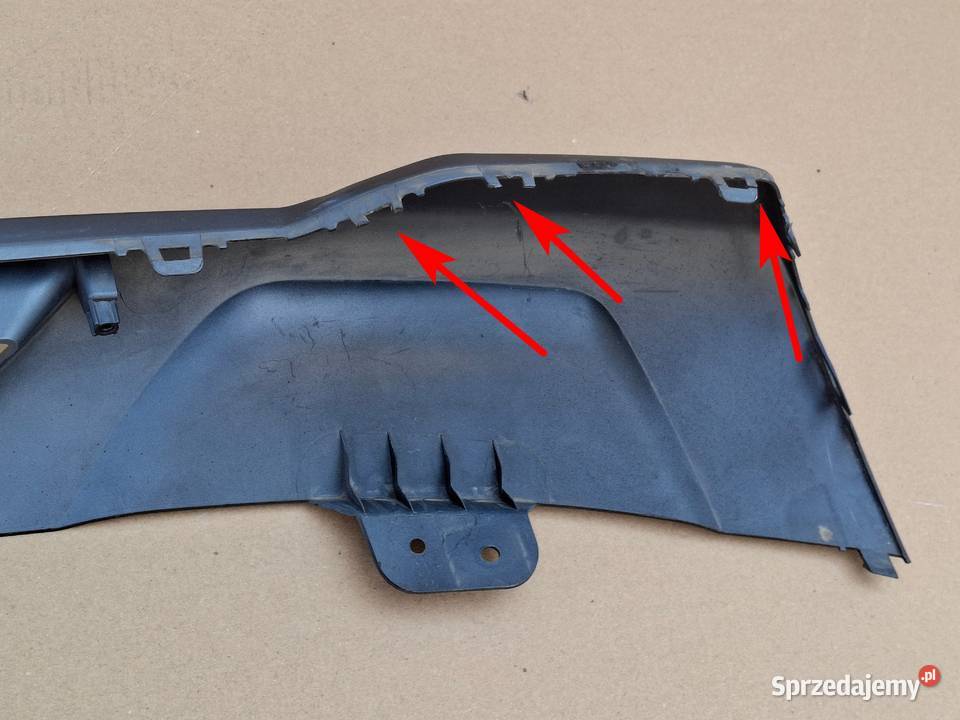 DACIA SPRING DOKŁADKA ZDERZAKA TYŁ DYFUZOR Bieleń