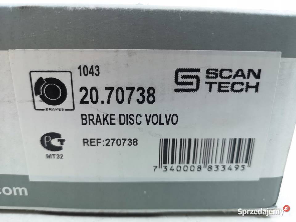 TARCZA HAMULCOWA PRZÓD VOLVO 240 260 20 21 27 osobowe Tarcze hamulcowe