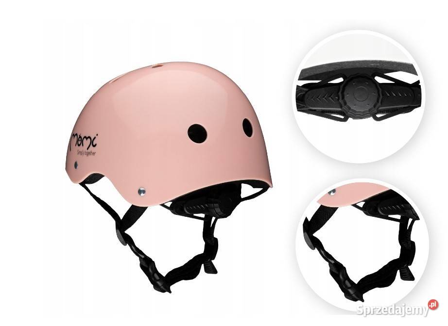 KASK DZIECIĘCY MoMi 47 58 Różowy Nowy Promocja Gdynia sprzedam