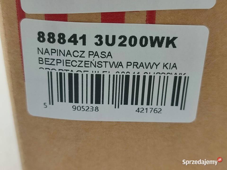 NAPINACZ PASA BEZP PRAWY KIA SPORTAGE III FL lubelskie