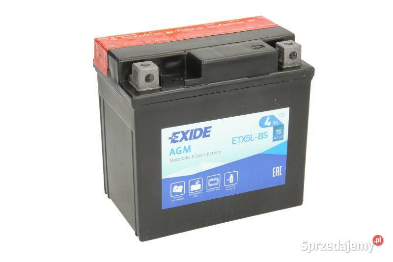Akumulator motocyklowy EXIDE ETX4LBS YTX4LBS 12V Zakopane sprzedam