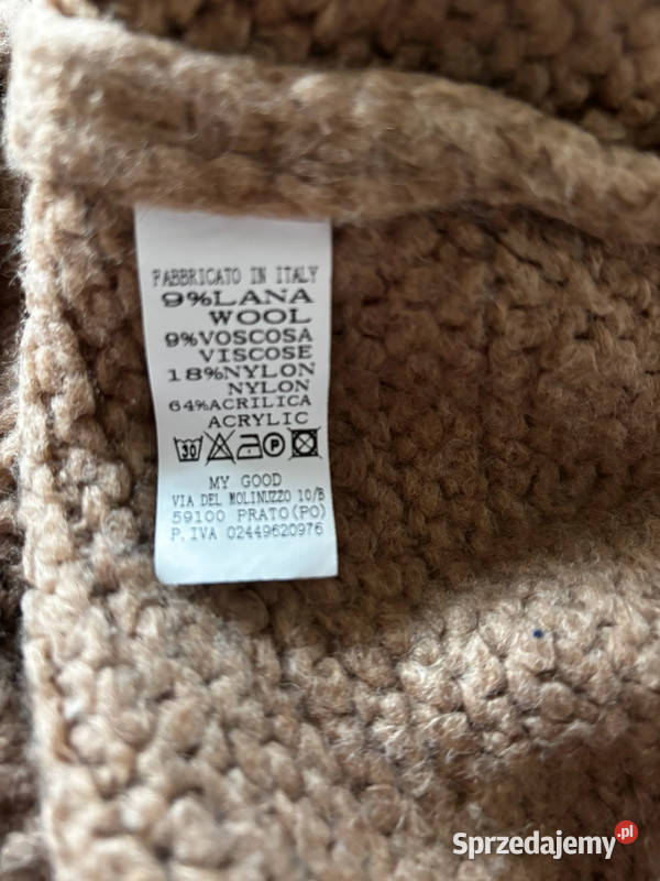 Sweter damski ciepły gruby splot oversize