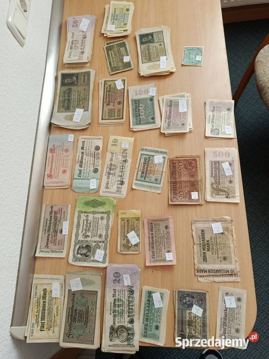 Reichsmark zestaw 227 sztuk stare pieniądze